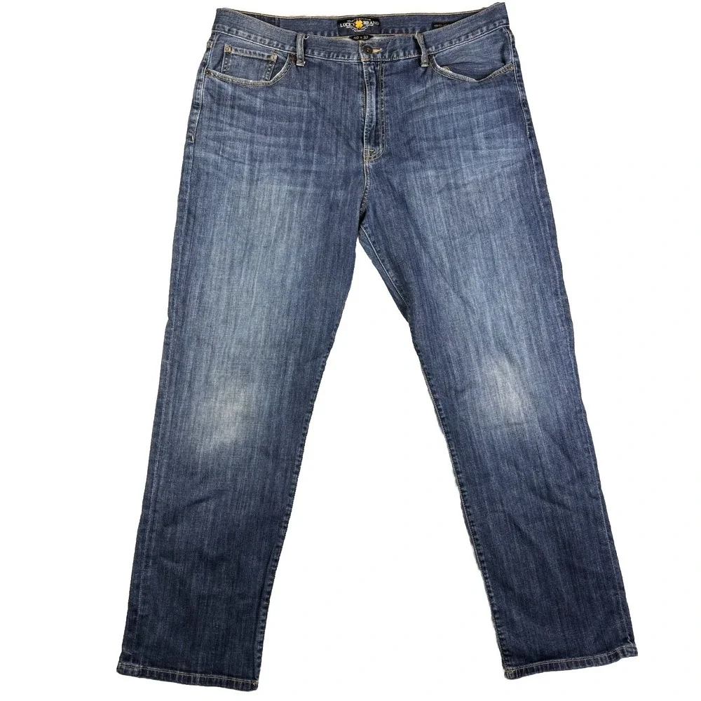 Lucky Brand 429 Classic Straight Jeans Men's Sz 40x32 Vintage Stretch dark Wash